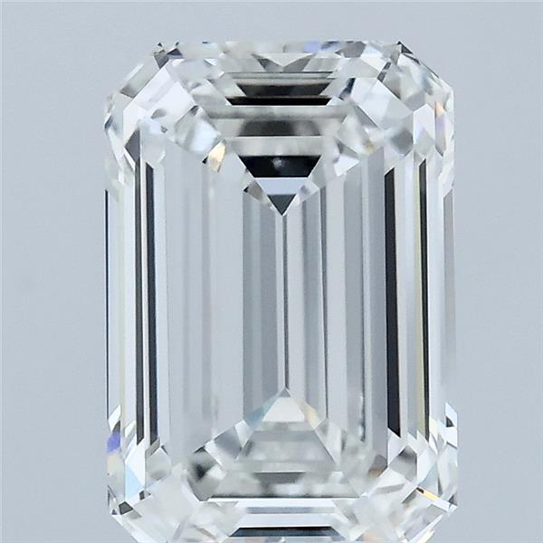 3.03 Carat Emerald Shaped, Ideal Cut, F Color, VVS1 Clarity, IGI Certified Lab Grown Diamond