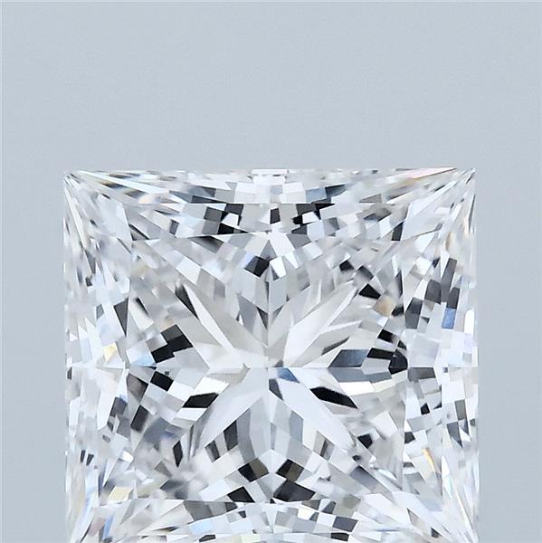 4.09 Carat Princess Shaped, Ideal Cut, E Color, VS1 Clarity, IGI Certified Lab Grown Diamond