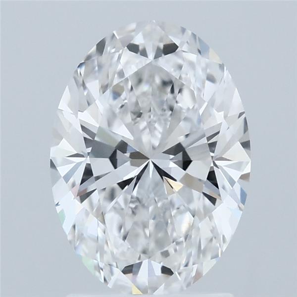 2.01 Carat Oval Shaped, Ideal Cut, D Color, VVS2 Clarity, IGI Certified Lab Grown Diamond