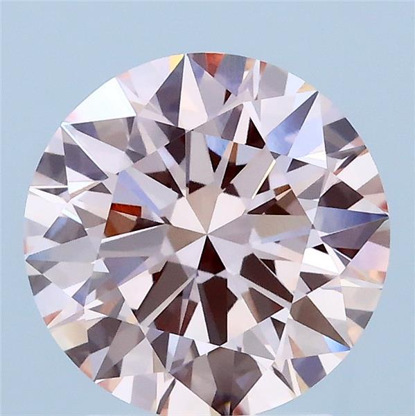 2.39 Carat Round Shaped, Ideal Cut, FANCY INTENSE PINK Color, VVS2 Clarity, IGI Certified Lab Grown Diamond