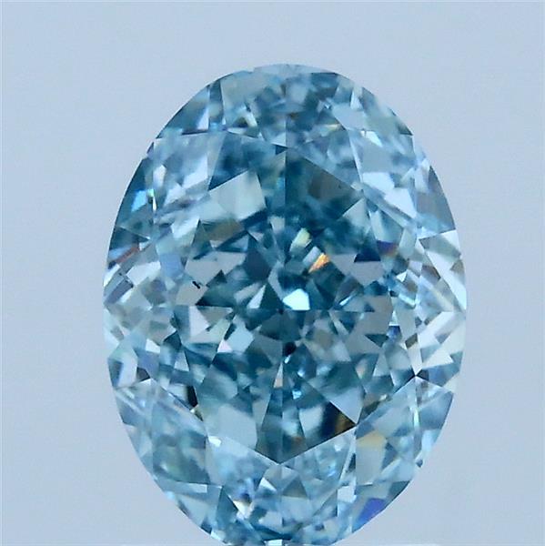 2.02 Carat Oval Shaped, Excellent Cut, FANCY INTENSE BLUE Color, VS1 Clarity, IGI Certified Lab Grown Diamond