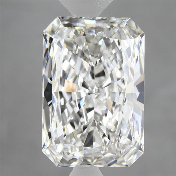 3.49 Carat Radiant Shaped, Excellent Cut, F Color, VVS2 Clarity, IGI Certified Lab Grown Diamond