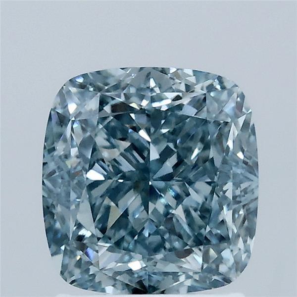 2.14 Carat Cushion Shaped, Ideal Cut, FANCY VIVID BLUE Color, VS1 Clarity, IGI Certified Lab Grown Diamond