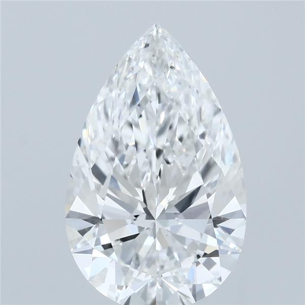 2.51 Carat Pear Shaped, Ideal Cut, E Color, VS1 Clarity, IGI Certified Lab Grown Diamond