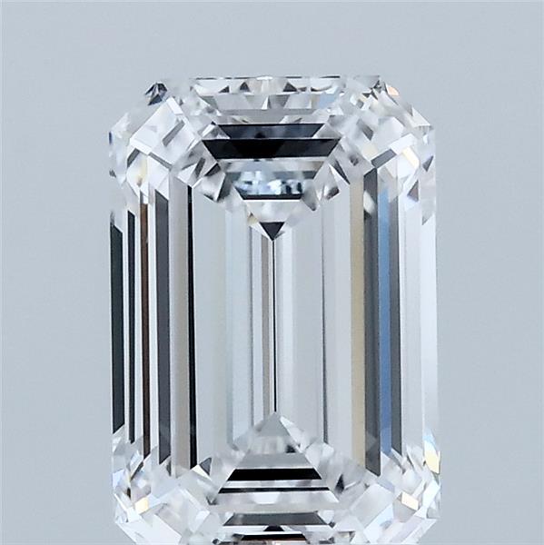 1.77 Carat Emerald Shaped, Ideal Cut, D Color, VVS2 Clarity, IGI Certified Lab Grown Diamond