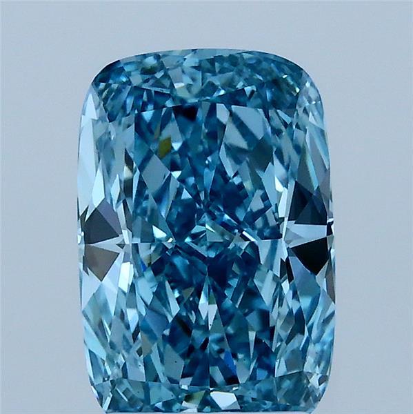 2.02 Carat Cushion Shaped, Ideal Cut, FANCY VIVID BLUE Color, VS1 Clarity, IGI Certified Lab Grown Diamond