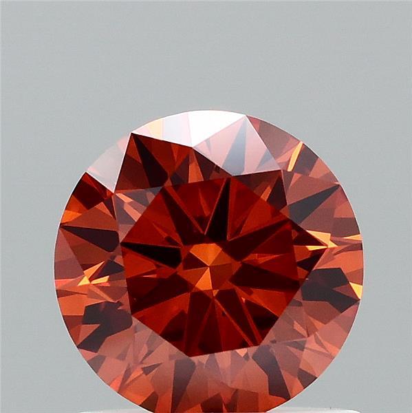 0.93 Carat Round Shaped, Ideal Cut, FANCY BROWN Color, VVS2 Clarity, IGI Certified Lab Grown Diamond