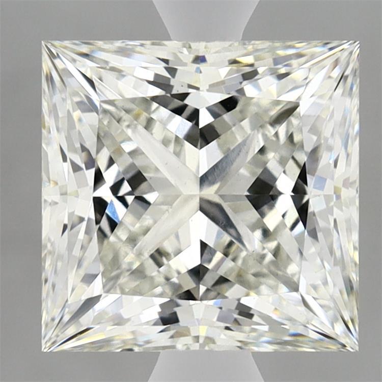 3.02 Carat Princess Shaped, Ideal Cut, H Color, VS1 Clarity, IGI Certified Lab Grown Diamond
