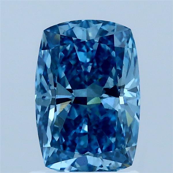 1.50 Carat Cushion Shaped, Excellent Cut, FANCY VIVID BLUE Color, VS2 Clarity, IGI Certified Lab Grown Diamond