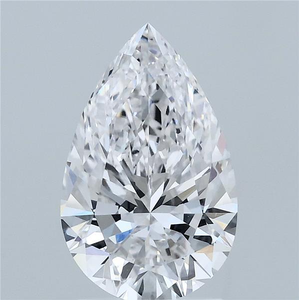2.04 Carat Pear Shaped, Ideal Cut, E Color, VVS2 Clarity, IGI Certified Lab Grown Diamond