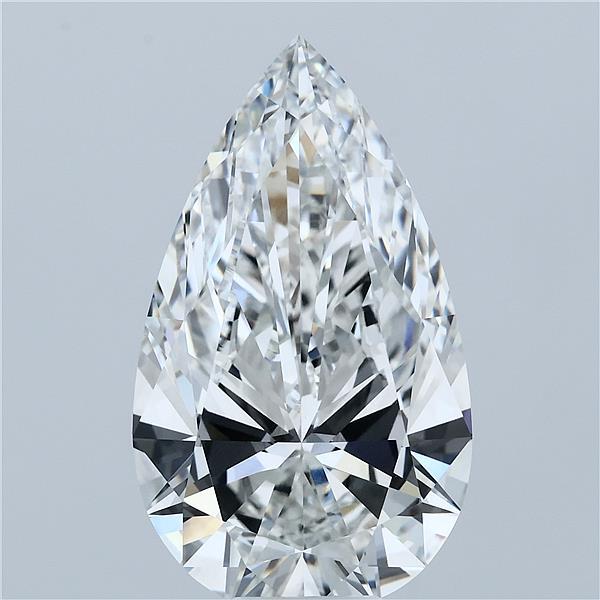 10.01 Carat Pear Shaped, Ideal Cut, F Color, VVS2 Clarity, IGI Certified Lab Grown Diamond