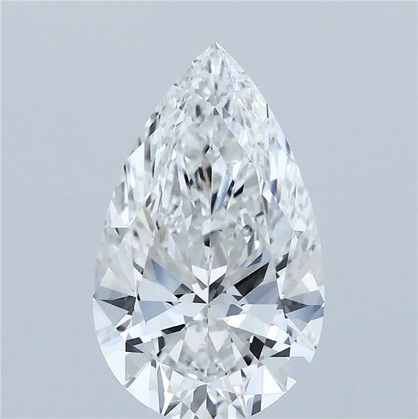 2.50 Carat Pear Shaped, Ideal Cut, E Color, VVS2 Clarity, IGI Certified Lab Grown Diamond