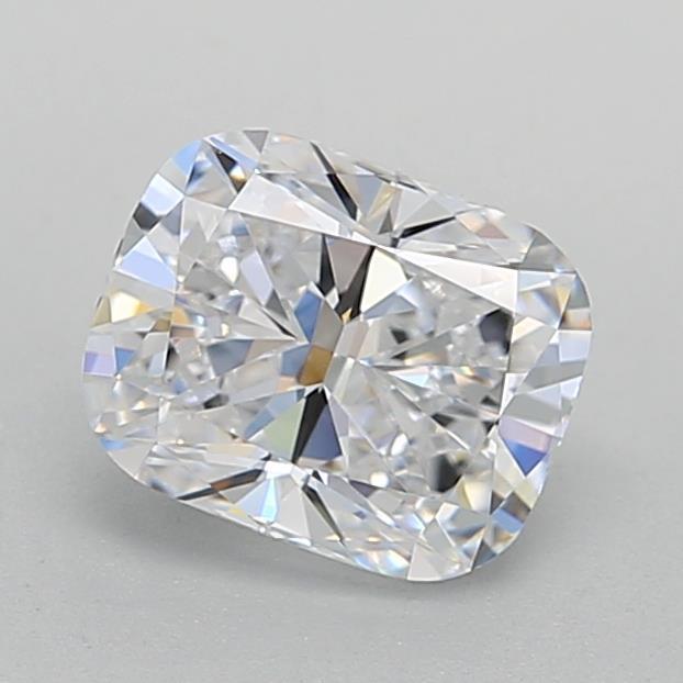 1.05 Carat Cushion Shaped, Ideal Cut, D Color, VVS2 Clarity, IGI Certified Lab Grown Diamond