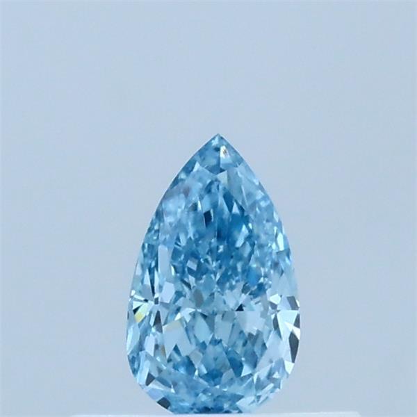 0.35 Carat Pear Shaped, Excellent Cut, FANCY VIVID BLUE Color, VVS2 Clarity, IGI Certified Lab Grown Diamond