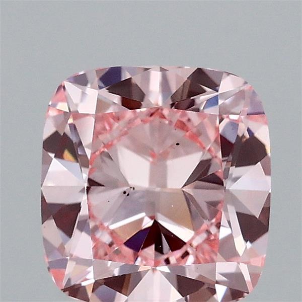 1.42 Carat Cushion Shaped, Ideal Cut, FANCY VIVID PINK Color, VS2 Clarity, IGI Certified Lab Grown Diamond