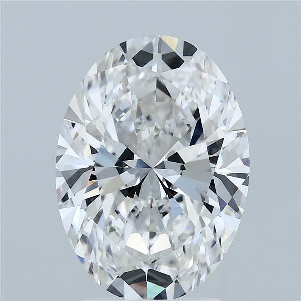 3.07 Carat Oval Shaped, Ideal Cut, F Color, VVS2 Clarity, IGI Certified Lab Grown Diamond