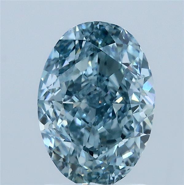 2.12 Carat Oval Shaped, Very Good Cut, FANCY VIVID BLUE Color, VS1 Clarity, IGI Certified Lab Grown Diamond