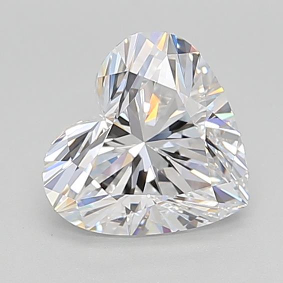 1.56 Carat Heart Shaped, Ideal Cut, D Color, VVS2 Clarity, IGI Certified Lab Grown Diamond