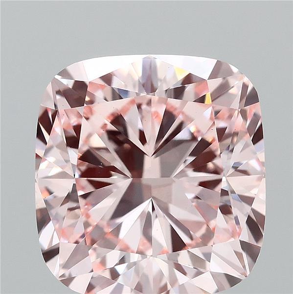 3.01 Carat Cushion Shaped, Ideal Cut, FANCY INTENSE PINK Color, VS1 Clarity, IGI Certified Lab Grown Diamond