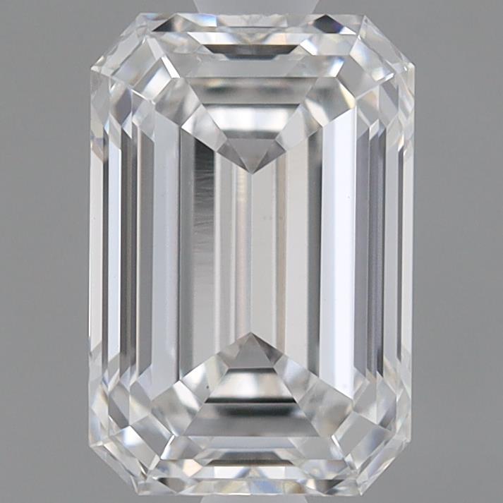0.92 Carat Emerald Shaped, Ideal Cut, E Color, VVS2 Clarity, IGI Certified Lab Grown Diamond