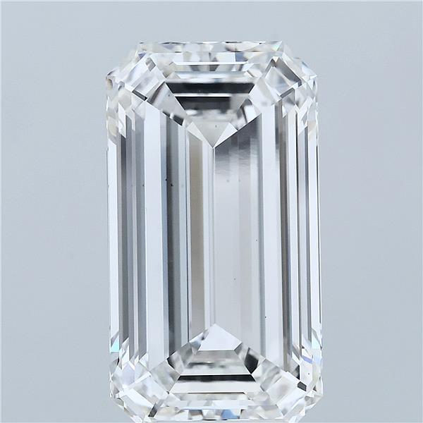 7.75 Carat Emerald Shaped, Ideal Cut, E Color, VS1 Clarity, IGI Certified Lab Grown Diamond