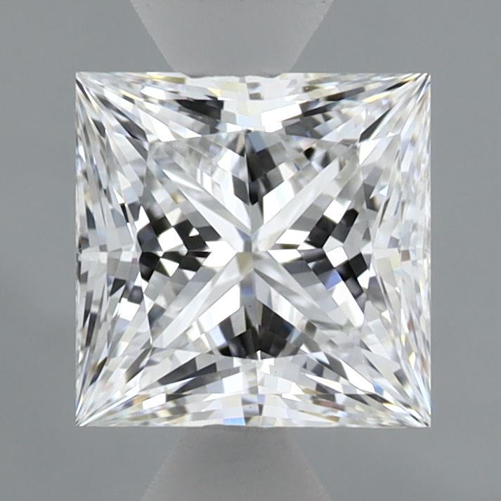 1.54 Carat Princess Shaped, Ideal Cut, E Color, VS1 Clarity, IGI Certified Lab Grown Diamond