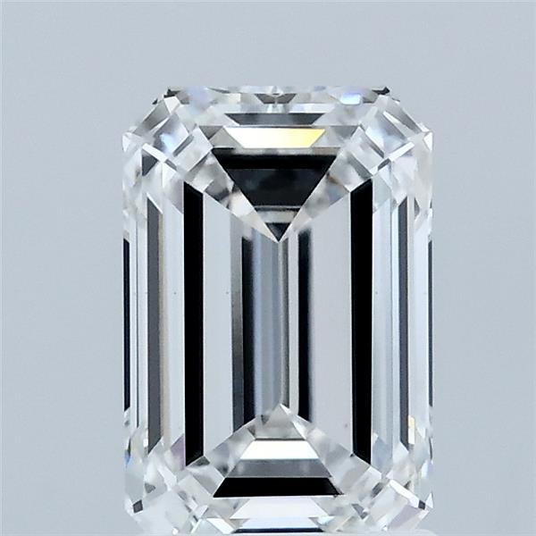 1.60 Carat Emerald Shaped, Ideal Cut, E Color, VVS2 Clarity, IGI Certified Lab Grown Diamond