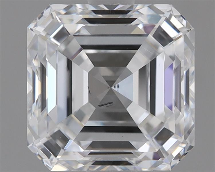 1.53 Carat Asscher Shaped, Very Good Cut, E Color, SI1 Clarity, IGI Certified Lab Grown Diamond
