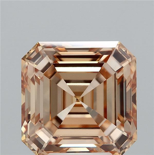 5.08 Carat Asscher Shaped, Ideal Cut, FANCY YELLOW Color, VVS2 Clarity, IGI Certified Lab Grown Diamond