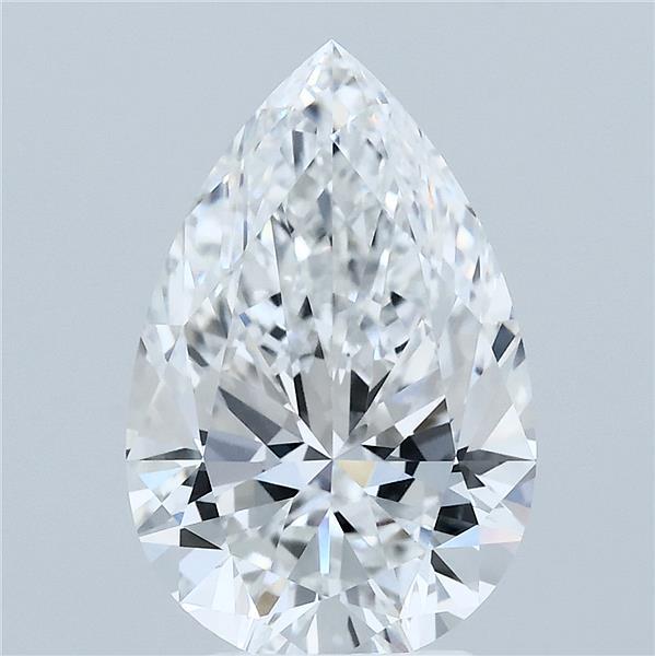 4.01 Carat Pear Shaped, Ideal Cut, E Color, VVS2 Clarity, IGI Certified Lab Grown Diamond