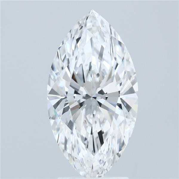 3.07 Carat Marquise Shaped, Ideal Cut, E Color, VVS1 Clarity, IGI Certified Lab Grown Diamond