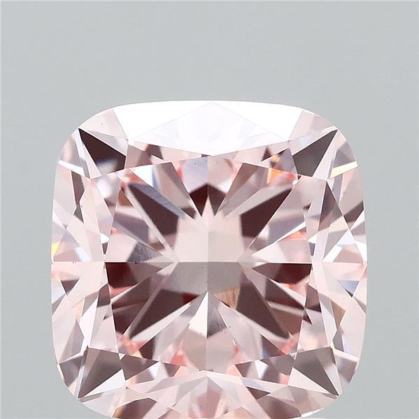 3.07 Carat Cushion Shaped, Ideal Cut, FANCY INTENSE PINK Color, VS1 Clarity, IGI Certified Lab Grown Diamond