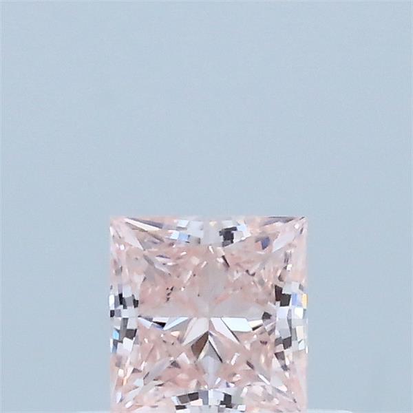 0.41 Carat Princess Shaped, Excellent Cut, FANCY INTENSE PINK Color, VVS2 Clarity, IGI Certified Lab Grown Diamond