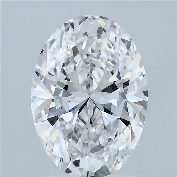 2.03 Carat Oval Shaped, Ideal Cut, D Color, VS2 Clarity, IGI Certified Lab Grown Diamond