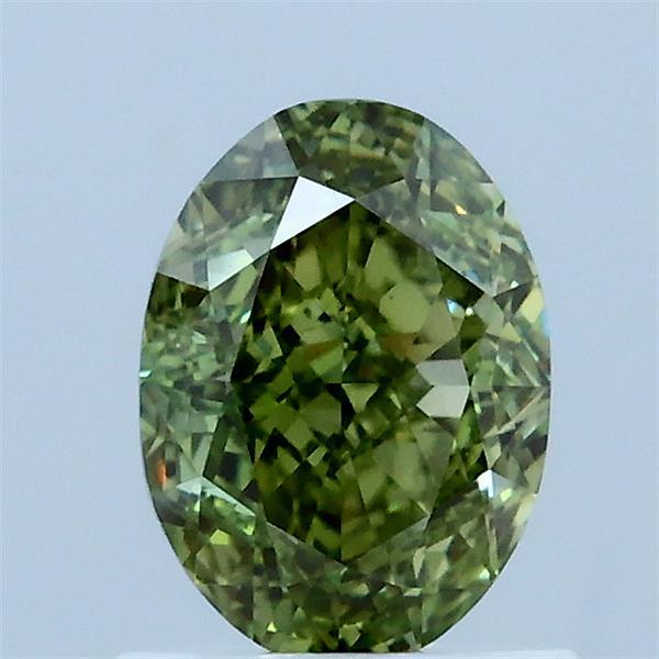 1.10 Carat Oval Shaped, Excellent Cut, FANCY VIVID GREEN Color, VS1 Clarity, IGI Certified Lab Grown Diamond