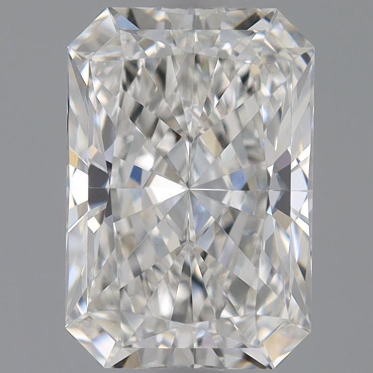 0.94 Carat Radiant Shaped, Ideal Cut, F Color, VVS2 Clarity, IGI Certified Lab Grown Diamond