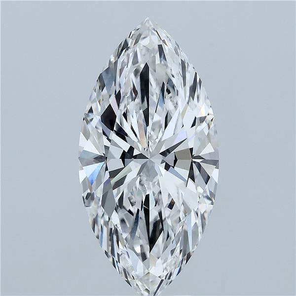 5.53 Carat Marquise Shaped, Ideal Cut, E Color, VVS2 Clarity, IGI Certified Lab Grown Diamond