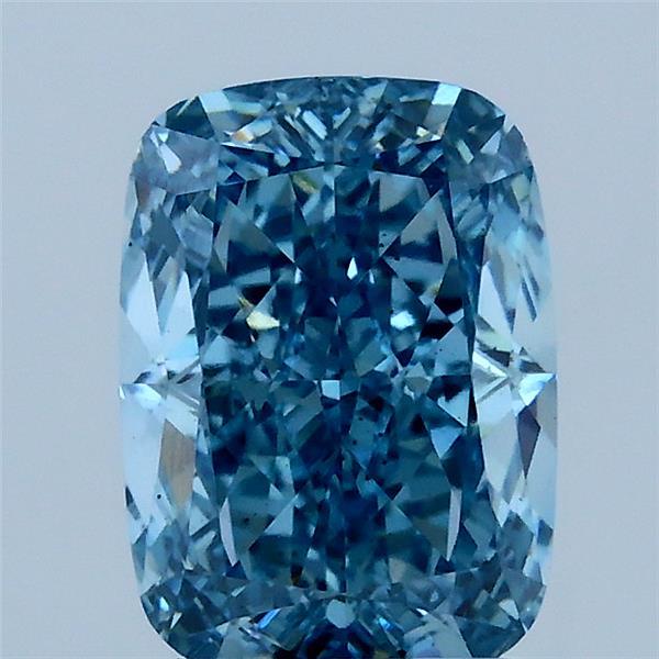 2.16 Carat Cushion Shaped, Ideal Cut, FANCY VIVID BLUE Color, VS1 Clarity, IGI Certified Lab Grown Diamond