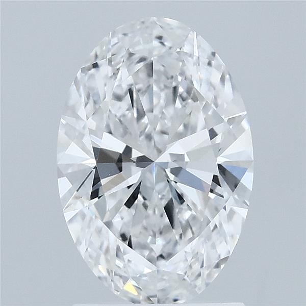 1.71 Carat Oval Shaped, Ideal Cut, D Color, VVS2 Clarity, IGI Certified Lab Grown Diamond