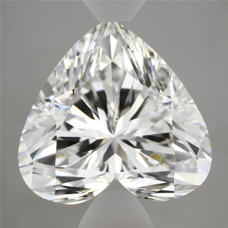 5.06 Carat Heart Shaped, Ideal Cut, D Color, VVS2 Clarity, IGI Certified Lab Grown Diamond