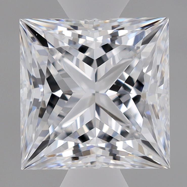 1.07 Carat Princess Shaped, Ideal Cut, D Color, IF Clarity, IGI Certified Lab Grown Diamond