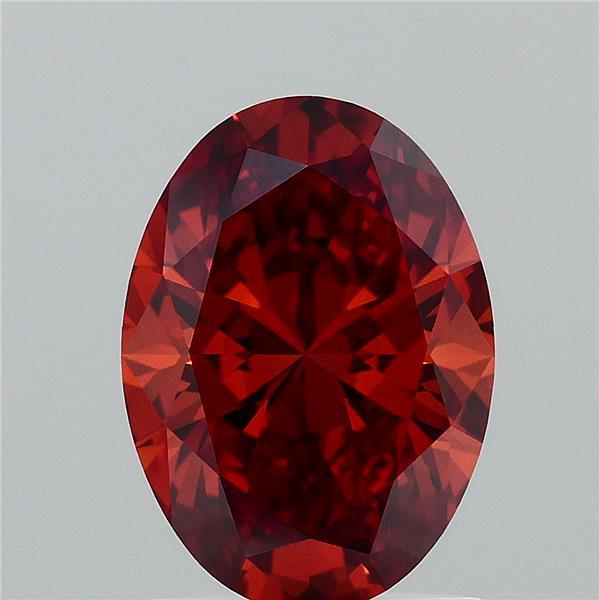 1.50 Carat Oval Shaped, Ideal Cut, FANCY VIVID ORANGE Color, VS1 Clarity, IGI Certified Lab Grown Diamond