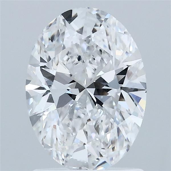 1.50 Carat Oval Shaped, Ideal Cut, D Color, VS1 Clarity, IGI Certified Lab Grown Diamond