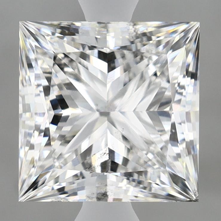 3.03 Carat Princess Shaped, Ideal Cut, E Color, SI1 Clarity, IGI Certified Lab Grown Diamond