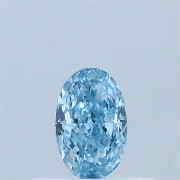 0.32 Carat Oval Shaped, Excellent Cut, FANCY VIVID BLUE Color, VS1 Clarity, IGI Certified Lab Grown Diamond