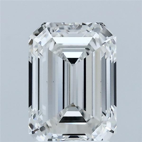 2.03 Carat Emerald Shaped, Ideal Cut, F Color, VS1 Clarity, IGI Certified Lab Grown Diamond