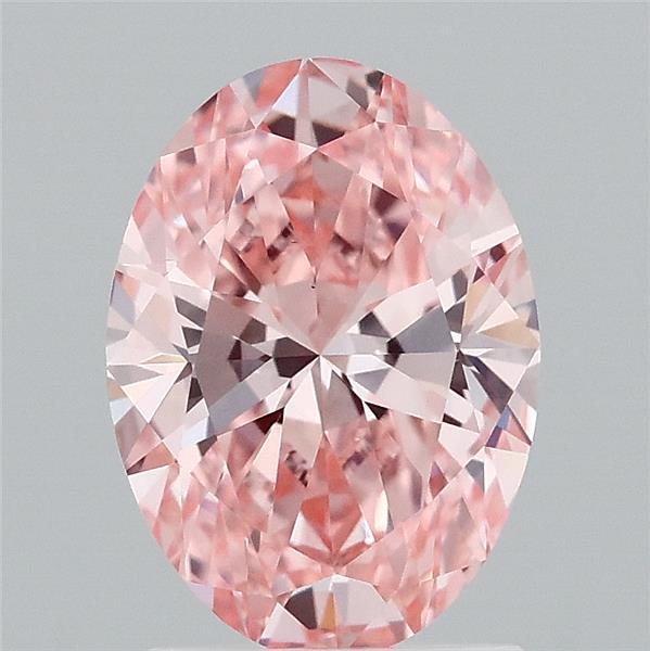 1.73 Carat Oval Shaped, Ideal Cut, FANCY VIVID PINK Color, VS1 Clarity, IGI Certified Lab Grown Diamond