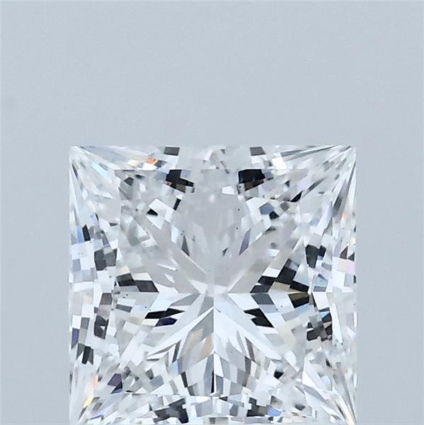 1.55 Carat Princess Shaped, Ideal Cut, D Color, VS1 Clarity, IGI Certified Lab Grown Diamond