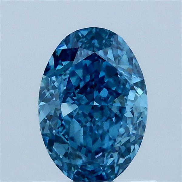 1.03 Carat Oval Shaped, Very Good Cut, FANCY VIVID BLUE Color, VS2 Clarity, IGI Certified Lab Grown Diamond