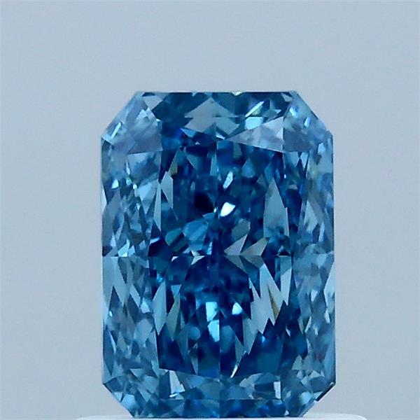 1.02 Carat Radiant Shaped, Ideal Cut, FANCY VIVID BLUE Color, VS1 Clarity, IGI Certified Lab Grown Diamond